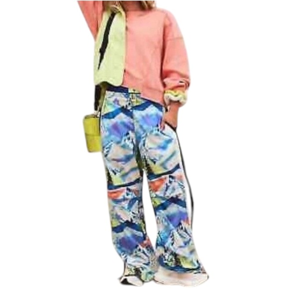 Free People FP Movement Printed End Zone Pants Size XS Small - Picture 1 of 7